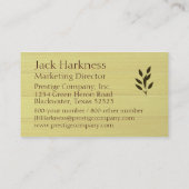 Bamboe Texture Visitekaartje (Achterkant)