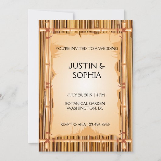 Bamboe textuur kaart (Voorkant)