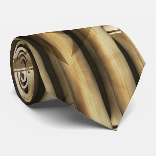 Bamboe textuur Pattern Sporty Mannen Stropdas (Opgerold)