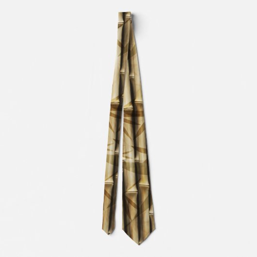Bamboe textuur Pattern Sporty Mannen Stropdas (Achterkant)