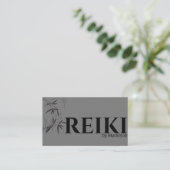 Bamboe Theme Reiki Practioner Visitekaartje (Staand voorkant)