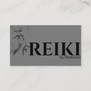 Bamboe Theme Reiki Practioner Visitekaartje