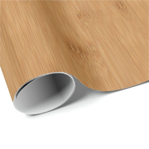 Bamboe Toast Wood Grain look Cadeaupapier