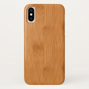 Bamboe Toast Wood Grain look iPhone X Hoesje