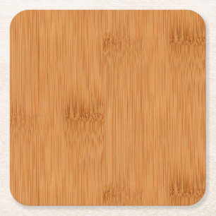 Bamboe Toast Wood Grain look Kartonnen Onderzetters