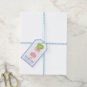 Bamboe Topiary Tuin | Chinoiserie Bruidsshower Cadeaulabel (Met Touw)