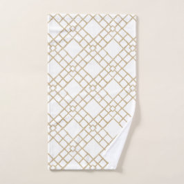 Bamboe Tralies Chic Badkamerdecor Handdoek