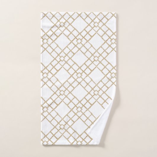 Bamboe Tralies Chic Badkamerdecor Handdoek (Handdoek)