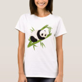 Bamboe Tree Panda Beer T shirt (Voorkant)