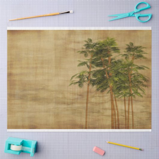 Bamboe Trees ontkoppelen 17 achtergrondpapier Tissuepapier (Craft)