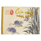 Bamboe Twee Ratten Vietnamees Nieuwjaar 2020 L Gif Groot Cadeauzakje (Achterkant)