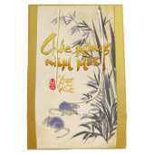 Bamboe Two Rats Vietnamees nieuwjaar 2020 Gift B Medium Cadeauzakje (Achterkant)