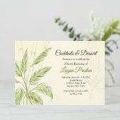 Bamboe uitnodiging (Staand voorkant)