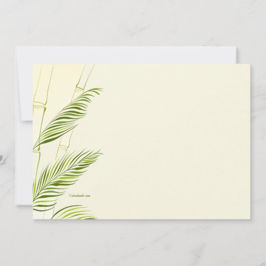 Bamboe uitnodiging (Achterkant)