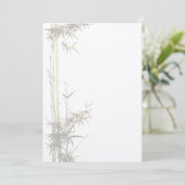 Bamboe-uitnodiging Kaart (Staand voorkant)