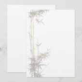 Bamboe-uitnodiging Kaart (Voorkant / Achterkant)