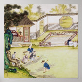 Bamboe verzamelen om papier te maken poster (Voorkant)