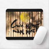 Bamboe Vietnamees rooster 2017 Mousepad Muismat (Met muis)