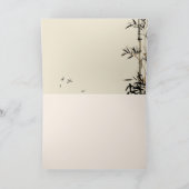 Bamboe viseert Vietnamese nieuwjaarsgroet C Feestdagen Kaart (Binnen)