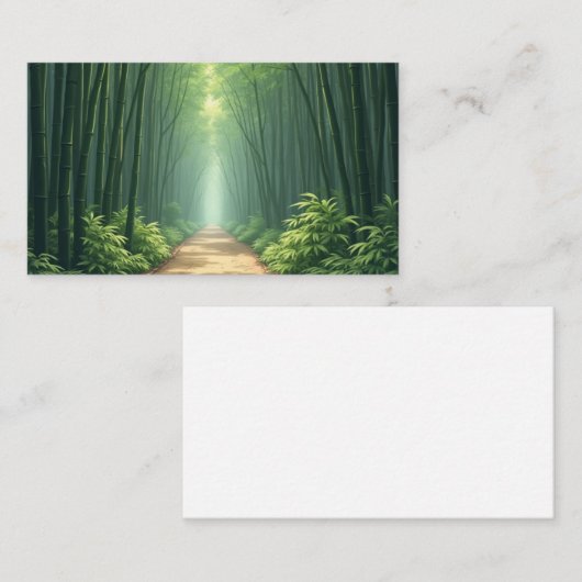 bamboe Visitekaartje (Voorkant / Achterkant)