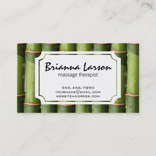 Bamboe Visitekaartje (Voorkant)