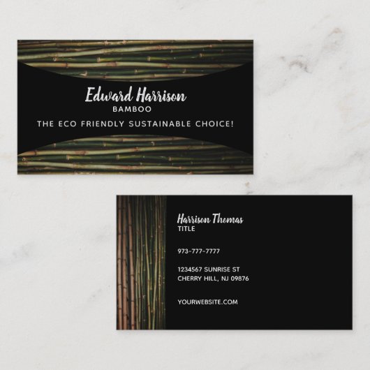Bamboe Visitekaartjes (Voorkant / Achterkant)