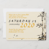 Bamboe Vissen Vietnamees Nieuwjaar Party FC Aankondiging (Achterkant)