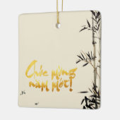 Bamboe vist Vietnamees nieuwjaarsvizier CO Keramisch Ornament (Links)