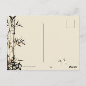 Bamboe vist Vietnamese nieuwjaars Briefkaart (Achterkant)
