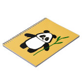 Bamboe voor de Panda Yellow Notebook Notitieboek (Linkerzijde)