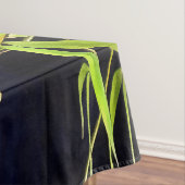 Bamboe vult tropische kunst op zwart tafelkleed (Voorbeeld)