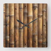 Bamboe Wall klok (Voorkant)