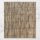 Bamboe Wijn Etiket (Enkel label)