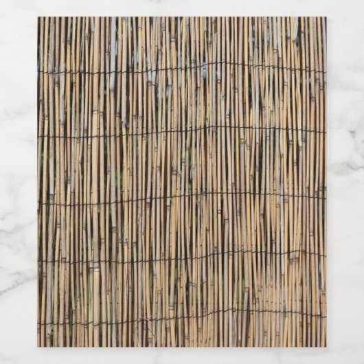 Bamboe Wijn Etiket (Enkel label)