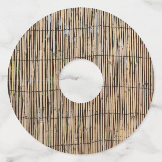 Bamboe Wijnglaslabel (Voorkant)