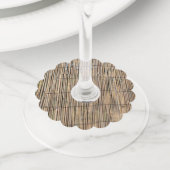 Bamboe Wijnglaslabel (Dichtbij)