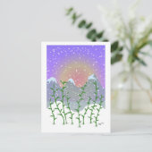 Bamboe Winter Briefkaart (Staand voorkant)