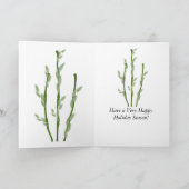 Bamboe wintergroet & notitie Kaart (Binnen)