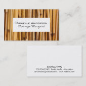 Bamboe Wit Lijst Visitekaartje (Voorkant / Achterkant)