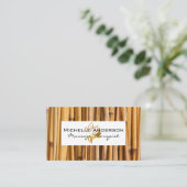 Bamboe Witte Frame | Beauty Logo Visitekaartje (Staand voorkant)