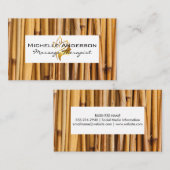 Bamboe Witte Frame | Beauty Logo Visitekaartje (Voorkant / Achterkant)