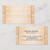Bamboe Wood Achtergrond Visitekaartje (Voorkant / Achterkant)
