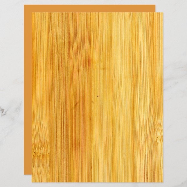 Bamboe Wood Scrapbook Background paper (Voorkant / Achterkant)