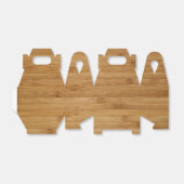 Bamboe Wood Texture Kijk Bedankdoosjes (Uitgevouwen)