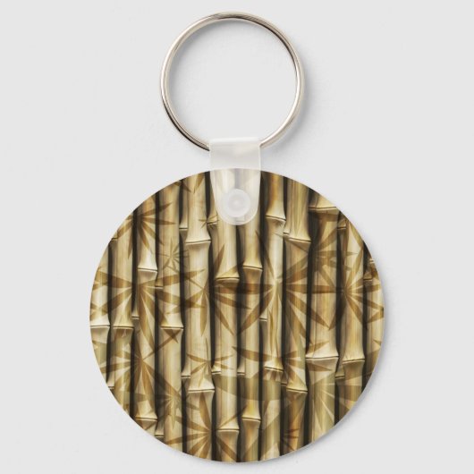 Bamboe Wood Textuur Sleutelhanger (Voorkant)