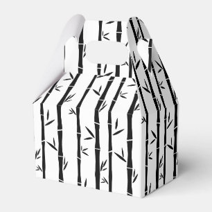 Bamboe Zwart en Wit Custom Bedankdoosjes