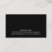 Bamboe Zwart Frame Witte Rand Visitekaartje (Achterkant)