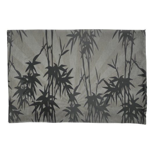 BAMBOE ZWART VINTAGE NATUUR KUSSENSLOOP (Voorkant)