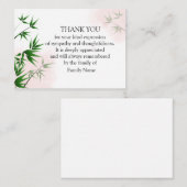 bamboeblad notitiekaartje (Voorkant / Achterkant)