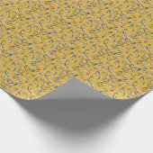 Bamboebladeren: gegooid patroon cadeaupapier (Hoek)